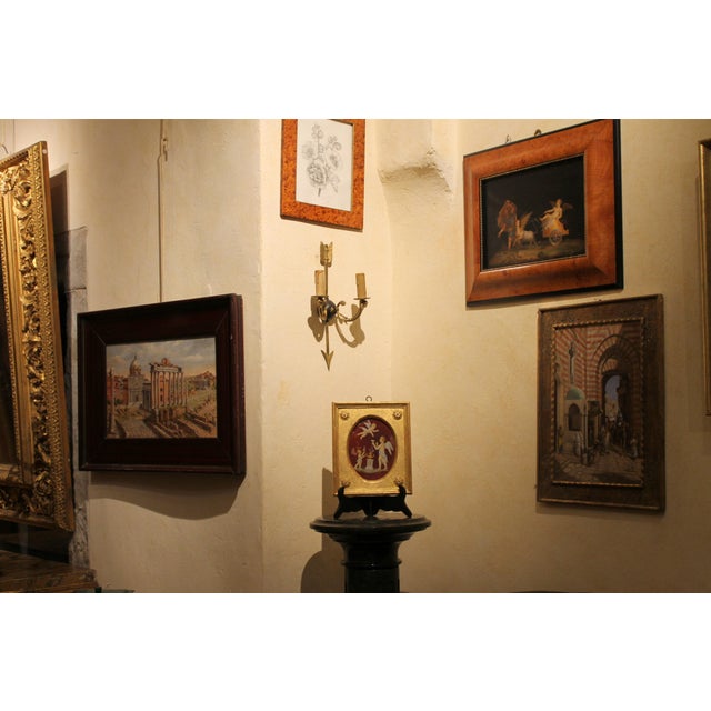 Mid-Century Modern Wall Sconces Arrow and Rams Head Design in the style of Maison Bagues, 1950s, Set of 2 For Sale - Image 12 of 14