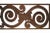 Circa 1900 traditional cast iron grill having scroll motif. Distressed rust finish. Two available, priced individually.