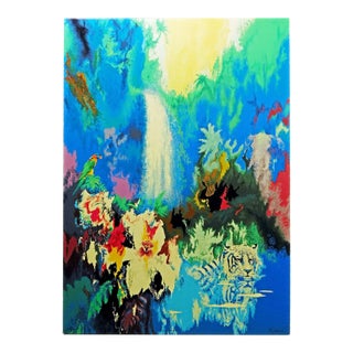 Robert Katona "Rain Forest" Serigraph on Paper Hand Signed For Sale