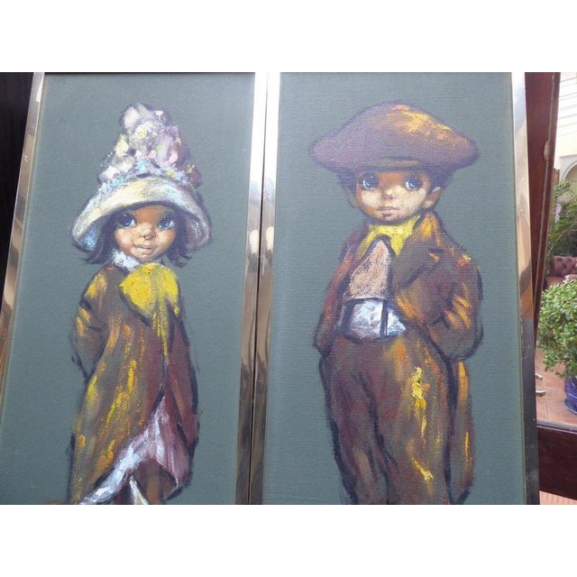 Barry Leighton-Jones, Pair of The Street Urchins, Mid Century, Oil Painting For Sale - Image 13 of 17