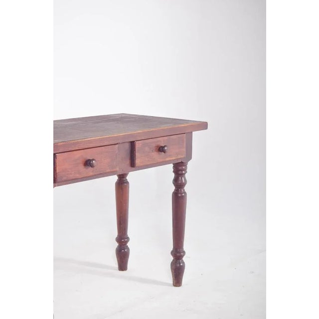 Portuguese Rustic Pine Kitchen Dining Table, 1950 For Sale - Image 4 of 10