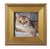 Orange Cat Kitten Portrait Painting Including the Antiqued Gold Wood Frame For Sale - Image 4 of 5
