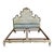 Mid 20th Century Vintage Rococo King Size Tufted Headboard For Sale - Image 5 of 14