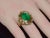 Green Certified Natural 7.32cts Emerald Diamond 18k Solid Gold Filigree Cocktail Dome Ring, Size 6.75 For Sale - Image 8 of 11