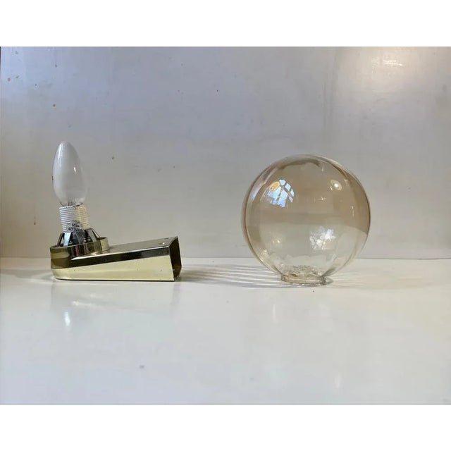Scandinavian Bathroom Wall Sconce, 1970s For Sale - Image 4 of 8