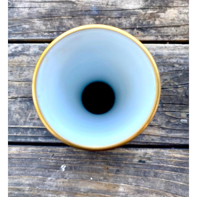 Blue Late 20th Century Attributed Koransha Arita Japanese Cobalt Blue Crane Porcelain Vase For Sale - Image 8 of 9