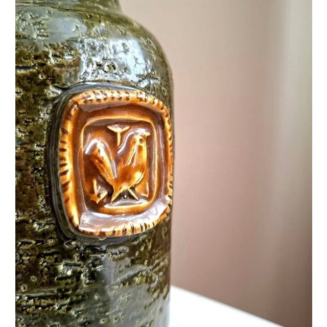 Bitossi Medallion Table Lamps by Aldo Londi for Bitossi, Italy, 1960s, Set of 2 For Sale - Image 4 of 11