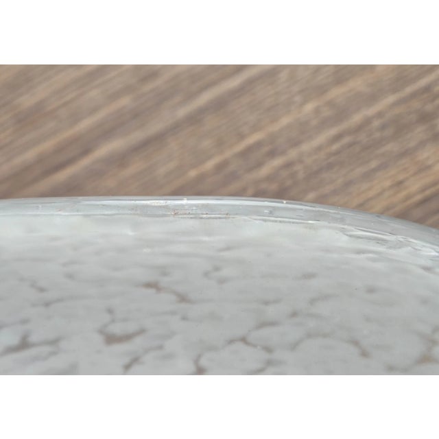 Viz Glass Aqua Frost Large Hard Candy Wall Art Platter, 7328bir 20.5" Blue For Sale - Image 11 of 13