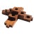 Vintage Wood Block Candle Holder For Sale