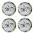 Early 20th Century Hand Painted Chinoiserie Porcelain Nippon Plates - Set of 4 For Sale