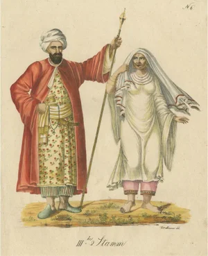 Brodtmann, IIIter Stamm Arab Costumes, Lithograph, 1816