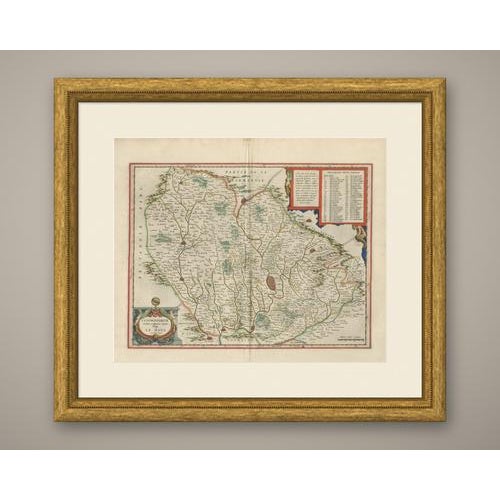 The province of maine, titled on the plate cenomanorum galliae regionis typus, vulgo le mans. The map runs from the...