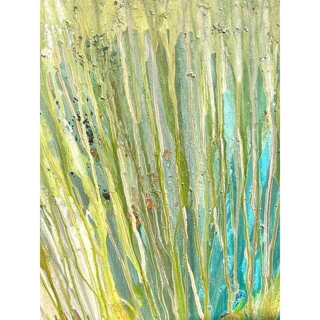 Vintage Original Abstract Oil Painting on Canvas For Sale - Image 15 of 18