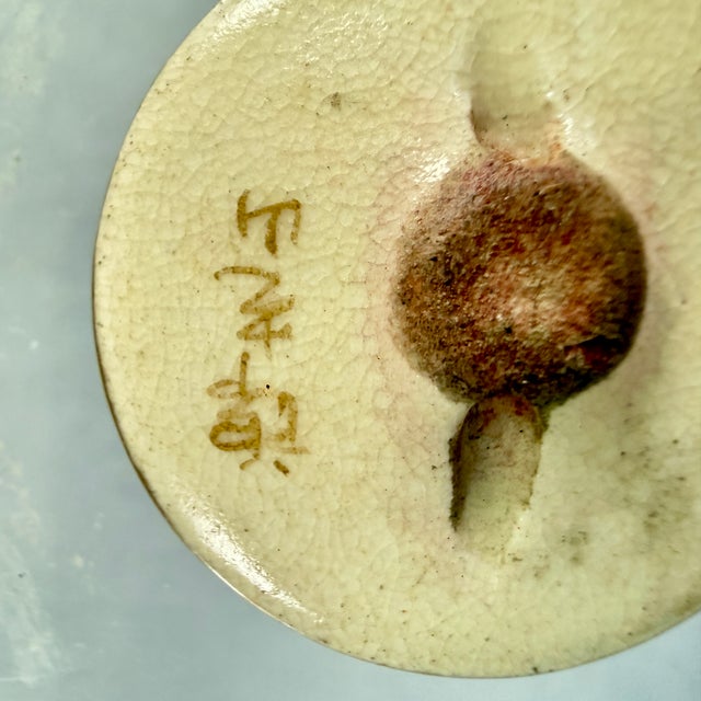 19th Century Satsuma Porcelain Pigeon Obi Button For Sale - Image 11 of 11