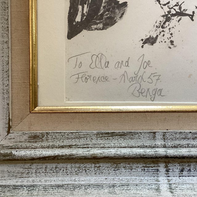 Vintage Bernard Reder Wood Cut, Portrait of Marie Antoinette, Hand Signed For Sale - Image 9 of 9
