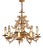 Spanish Chandelier in Brass, Spain, 1970 For Sale
