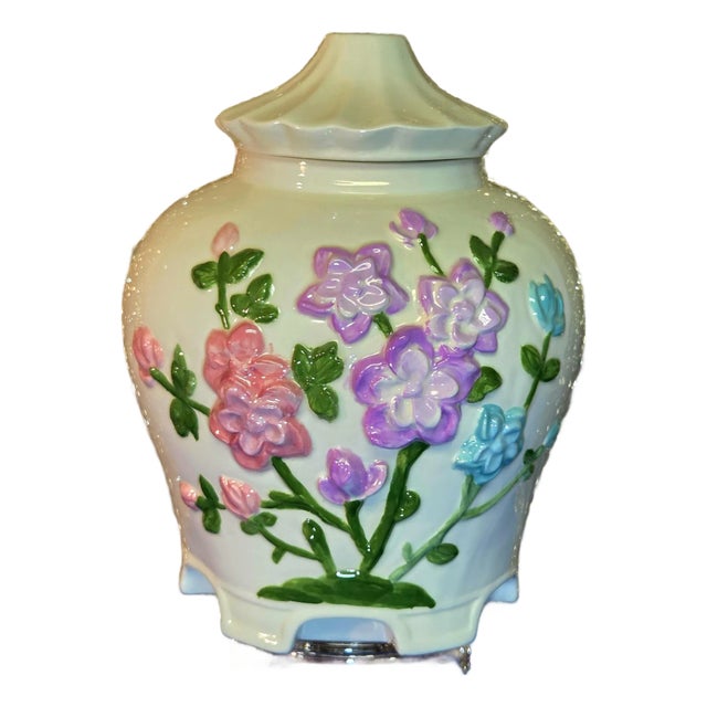 Vintage Bil-Mar 1979 Signed Pagoda Vase With Lid For Sale