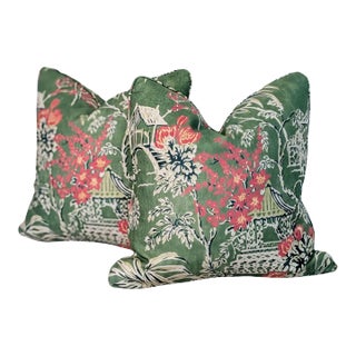 Brunschwig & Fils Tongli Fern Pillows - Set of 2 For Sale