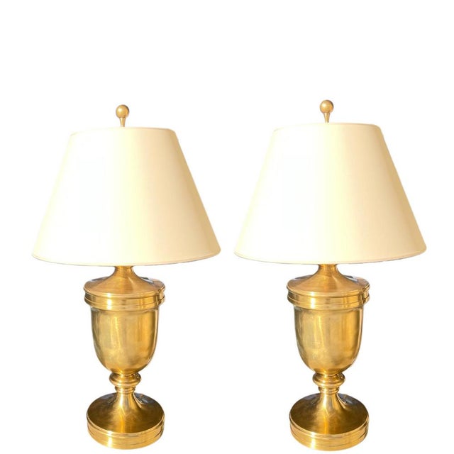 Early 21st Century E. F. Chapman Classical Urn Table Lamps by Visual Comfort, Set of 2 For Sale - Image 5 of 5