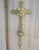 Metal Early 20th Century Bronze & Brass Church Processional Cross Antique Altar Crucifix For Sale - Image 7 of 14