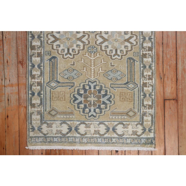 American Vintage Zabihi Collection Mini Persian Rug For Sale - Image 3 of 7