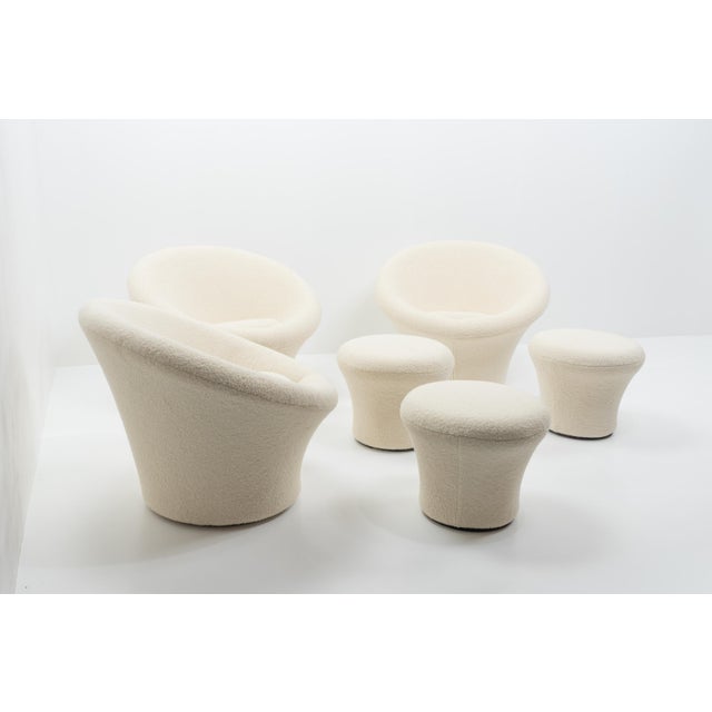 Artifort Set of Vintage Mushroom Lounge Chair and Ottoman by Pierre Paulin for Artifort, 1990s For Sale - Image 4 of 13