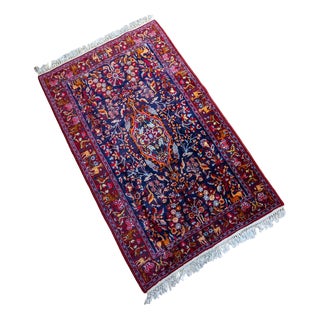 Middle Eastern Hand-Knotted Farmahin Dastjan Sarough Rug For Sale