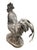 Vintage French Country Style Cast Iron Rooster Garden Statue For Sale In West Palm - Image 6 of 12