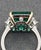 Early 21st Century 7.52 Ct GRS Certified Zambian Emerald & Diamond Ring, Size 6.5 For Sale - Image 5 of 10