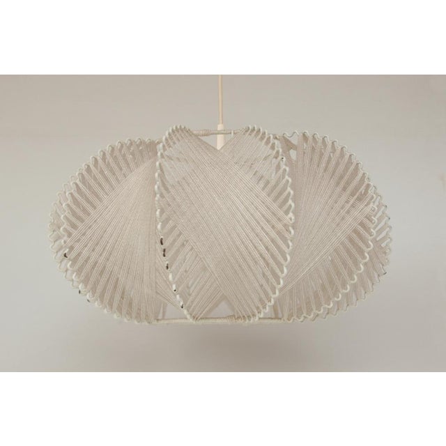 Mid-Century Metal Wire and Yarn Pendant Lamp, 1960s For Sale - Image 12 of 17