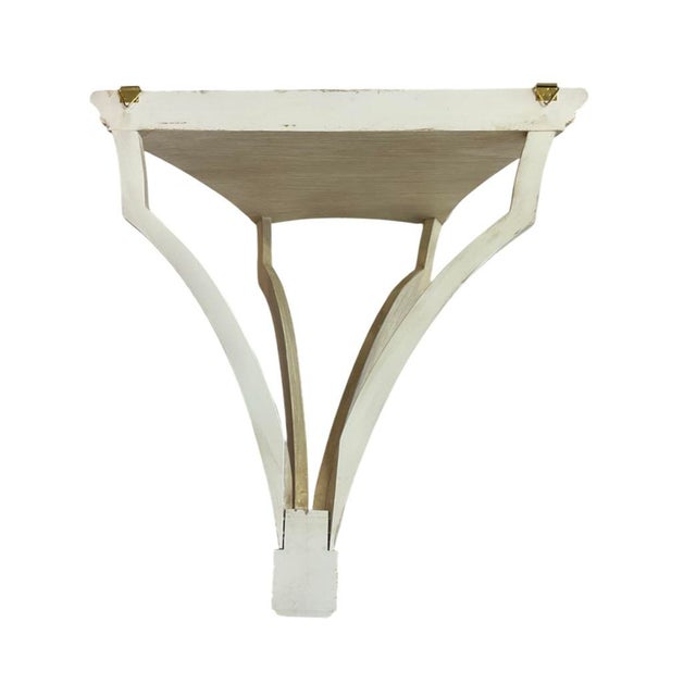 This Antique Cream Wall Bracket is the Perfect Way to Highlight Favorite Accent Pieces. Great Alone or as a Pair!