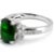 Metal Ladies 14k White Gold Tourmaline Accented Diamond Cocktail Ring, Size 7.25 For Sale - Image 7 of 9
