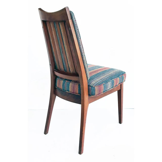 Wood 1960s John Keal Brown Saltman Dining Chairs, Set of Four For Sale - Image 7 of 16