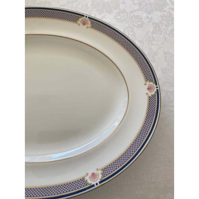 Wedgwood Waverley Bone China Oval Serving Platter Late 20th Century Mint Condition For Sale - Image 9 of 11