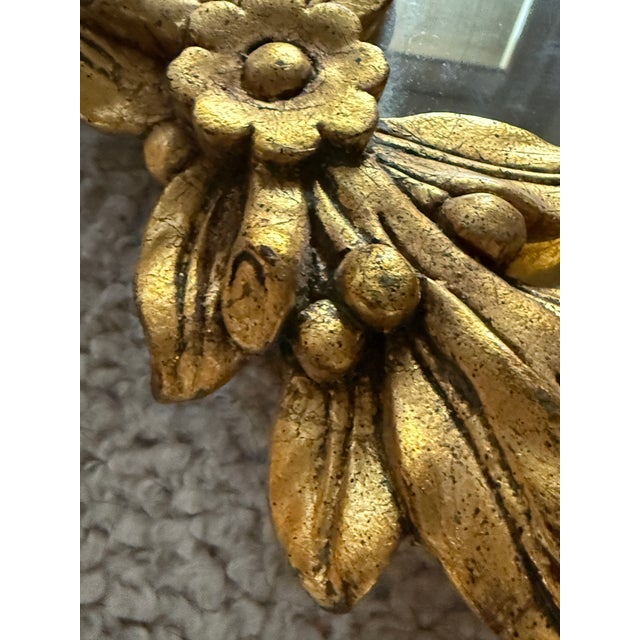 Chelsea House Gilt Laurel Wreath Mirror 16 Inch Round Gold Frame Hollywood Regency Wall Decor For Sale In Chicago - Image 6 of 8
