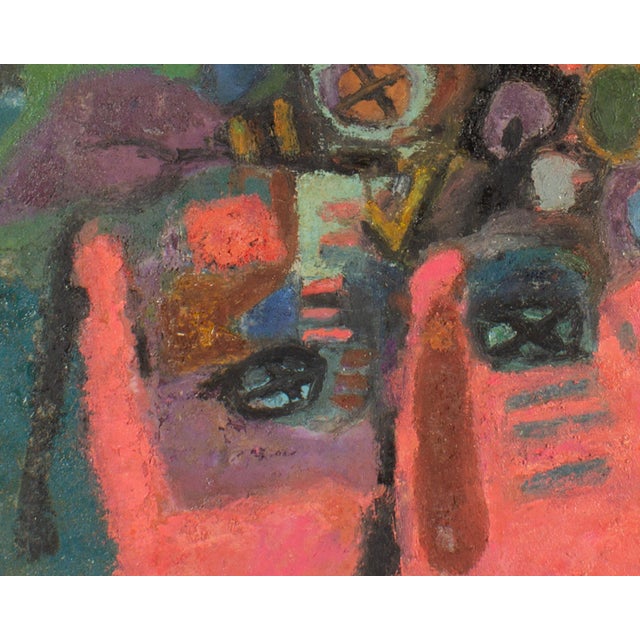 Abstract Oil on Canvas Painting by Sidney Smiley For Sale - Image 4 of 8