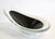 Mid-Century Modern 1956 Paul Kedelv Flygsfors Coquille Glass Bowl Triple Encases Black White Clear For Sale - Image 3 of 12