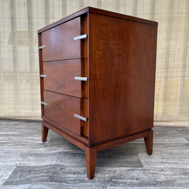 Mid-Century Modern Refinished Mid-Century Modern3 Drawer Dresser by Basic White Furniture Inc. Circa 1960s. For Sale - Image 3 of 18