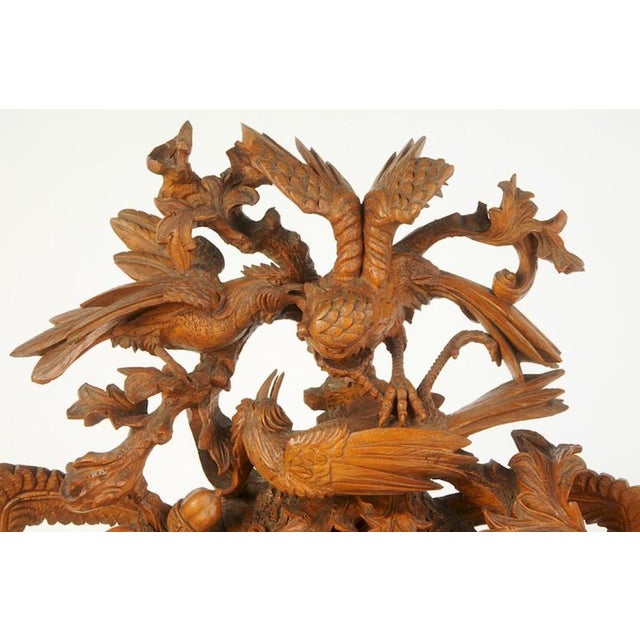 Arts & Crafts Late 19th Century Monumental Black Forest Clock For Sale - Image 3 of 7