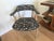 Black Pair of 1950s Mid-Century Captain’s Armchair, Tournament Armchairs or Broker Captain’s Chairs For Sale - Image 8 of 14