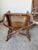 Vintage Hollywood Regency Louis XV-Style Carved Wood & Cane Armchairs – A Pair For Sale - Image 10 of 13