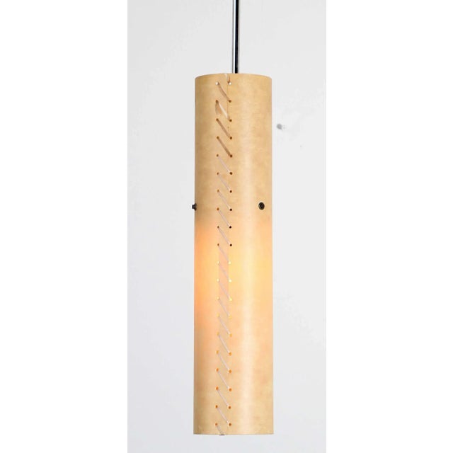 Pendant Light with Stitched Beige Parchment, Santa & Cole For Sale - Image 12 of 13