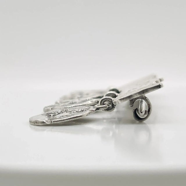 Antique George Shiebler Sterling Silver Etruscan or Medallion Brooch For Sale - Image 9 of 10