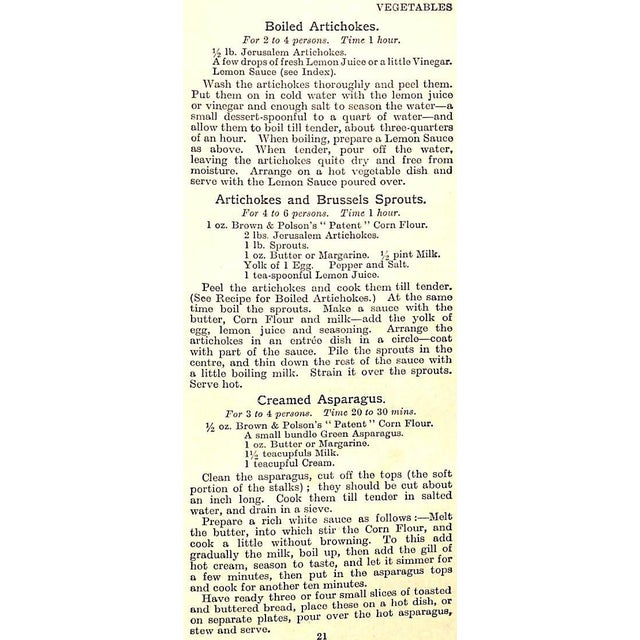 Paper "Light Fare Recipes for Corn Flour and "Raisley" Cookery" 1929 Brown & Polson (Firm) For Sale - Image 7 of 11