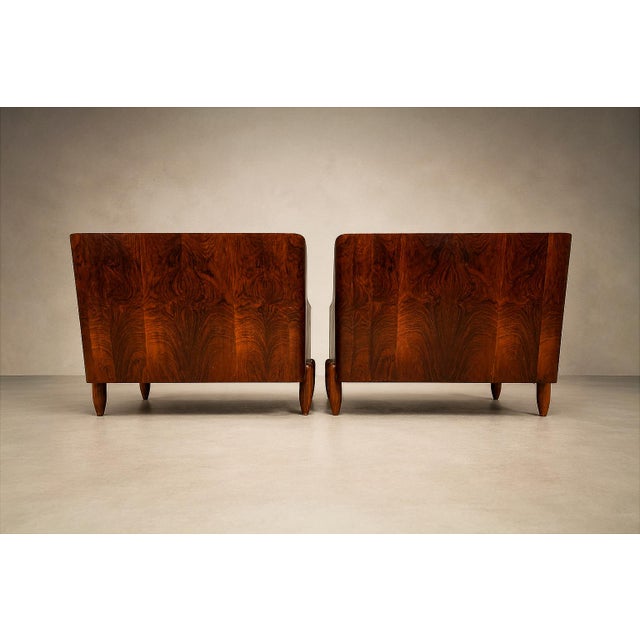 Pair of Brazilian Modern Armchairs in Rosewood & Velvet, Jd Móveis, 1960s For Sale - Image 16 of 18