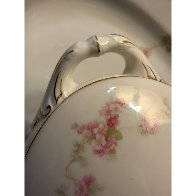 Antique Royal Schwarzburg German Fine China Covered Soup Tureen & Platter Set For Sale - Image 10 of 12