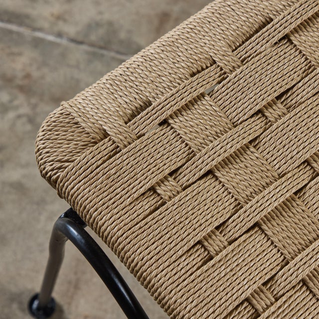 Set of Eight Maurizio Tempestini "Ribbon" Patio Chairs for Salterini, Attributed For Sale - Image 11 of 12