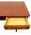 Wood Vintage Mid Century Modern Danish Style Coffee Table With Sculpted Drawer Pulls and Open Shelf Storage For Sale - Image 7 of 11