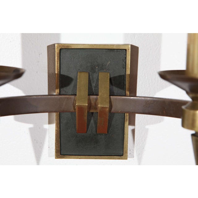 Metal French Vintage Double Arm Wall Sconces - a Pair For Sale - Image 7 of 10
