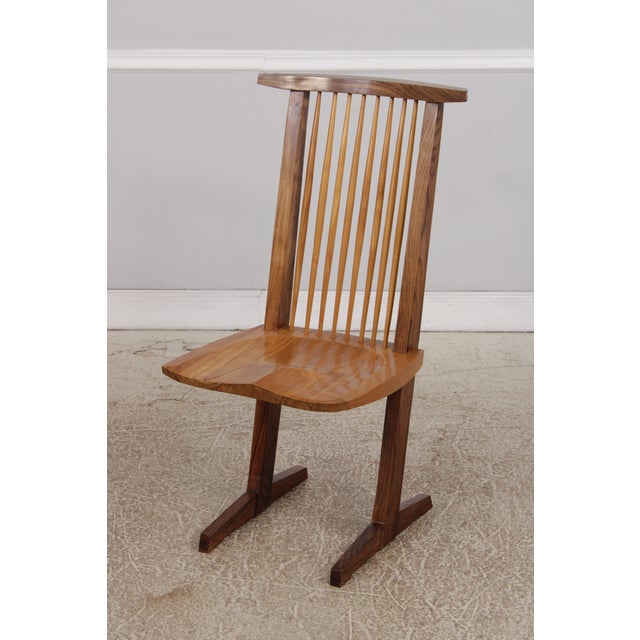 Set of 6 George Nakashima Style Conoid Dining Room Chairs For Sale - Image 4 of 18